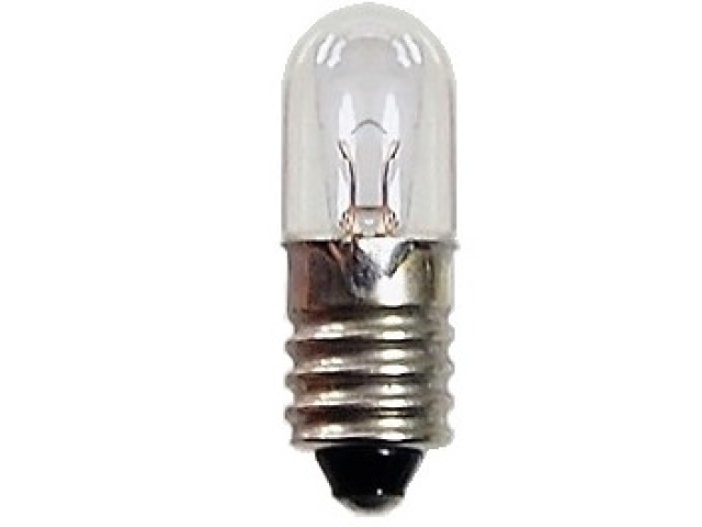 Miniature Light Bulb T10, E10 6.3V, 0.25A, 1.57 Watts