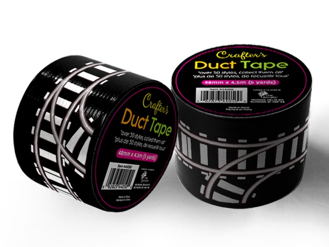 Crafters Duct Tape, Railway 48mm x 4.5M (5 Yards) Time 4 Crafts