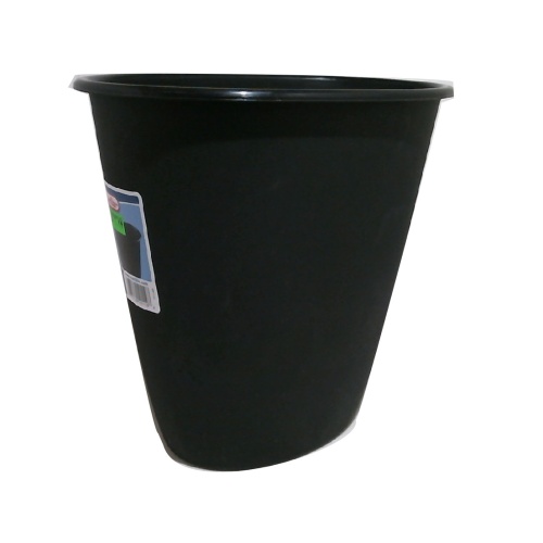 Wastebasket 1.5 Gallon Oval Black