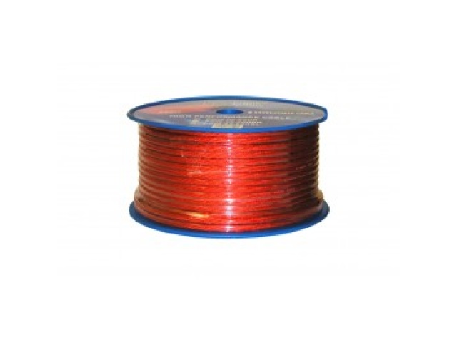 Power wire 10 gauge red 250 foot roll sold by the foot