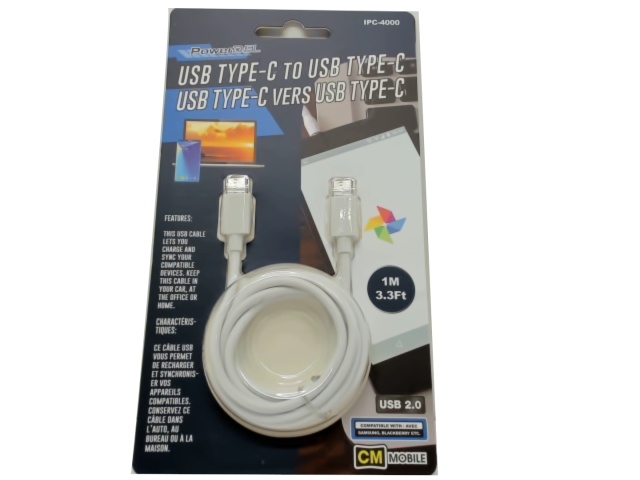 Type-C to Type-C usb cable 3.3 foot 1m