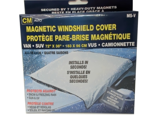 Van magnetic shield cover - installs in seconds - protect against snow and freezing rain