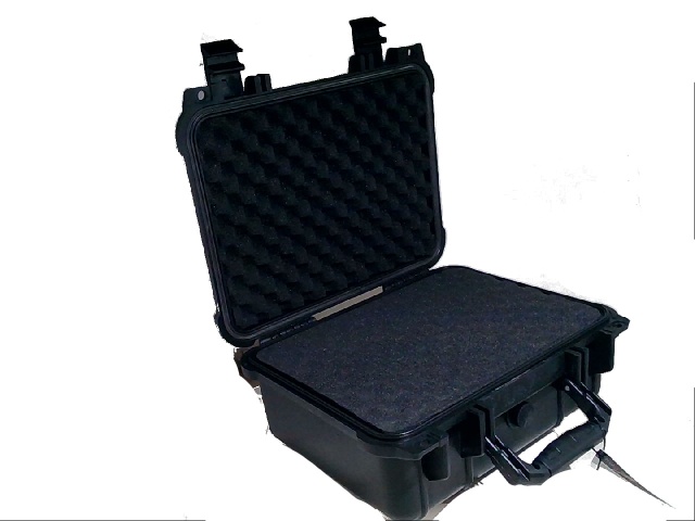 Airtight safe store case 13.4x11.5x 6 inch IP65 rated diced foam removeable for gear protection