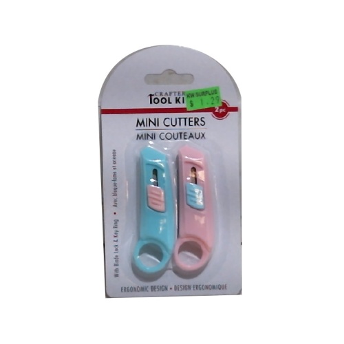 2 pc. Mini Cutters w/Lock and Key Ring