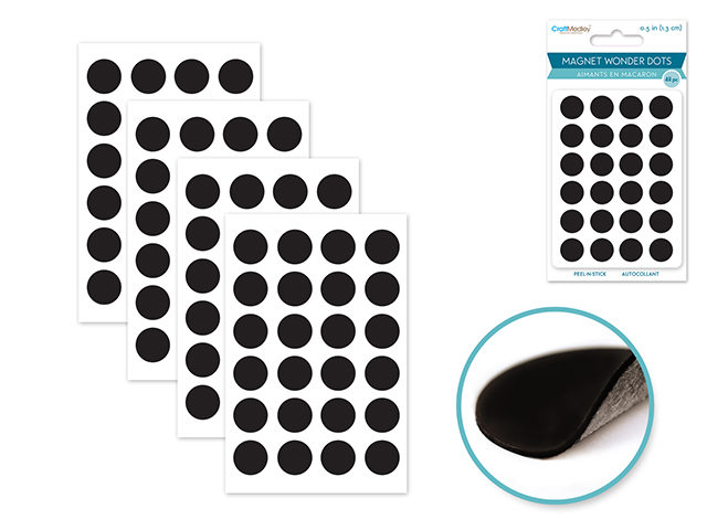Magnet Wonder Dots: 1/2 Peel-n-Stick x48\