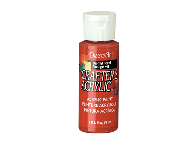 Crafters Acrylic Paint: 2oz Craft & Hobby  BRIGHT RED