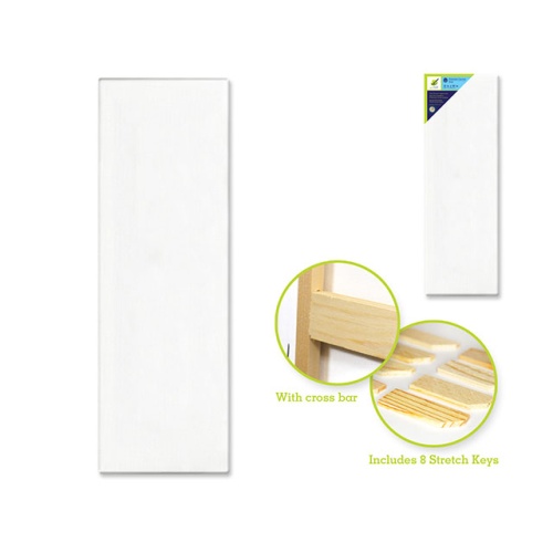 Stretch artist canvas 12x36 inch primed back stapled