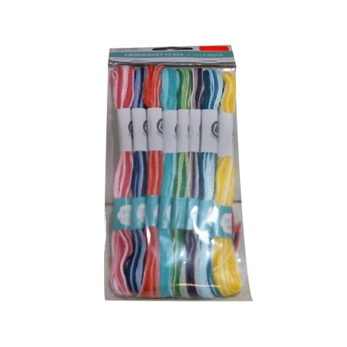 Variegated Brights Embroidery Floss 12