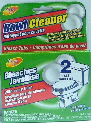 PURE KLEEN TOILET BOWL CLEANER TABS W/BLCH 2PK