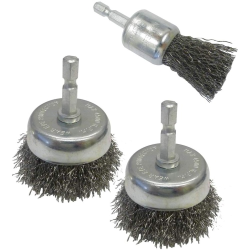Wire cup brush set 3 pc