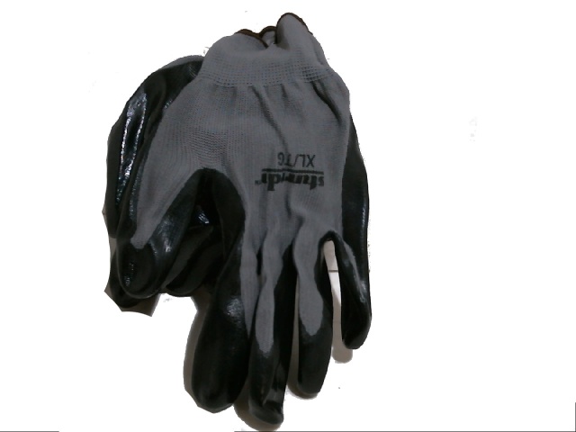Work Gloves Nitrile Dipped XL Black/Grey Sturrdi Or 12/$12.99