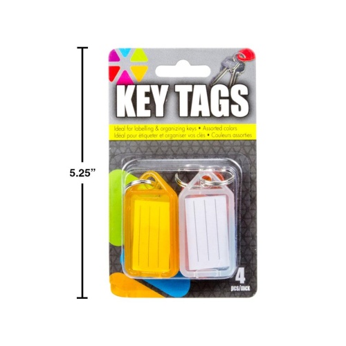 4-pc Key Tag Organizers b/c