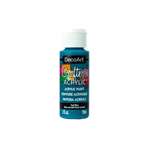 Crafters Acrylic Paint: 2oz Craft & Hobby DCA01-DCA173 A158 Teal Blue