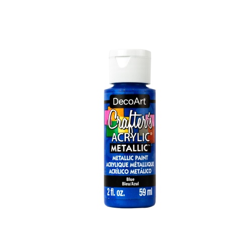 Crafters Acrylic Paint: 2oz Craft & Hobby DCA01-DCA173 A167 Blue Metallic