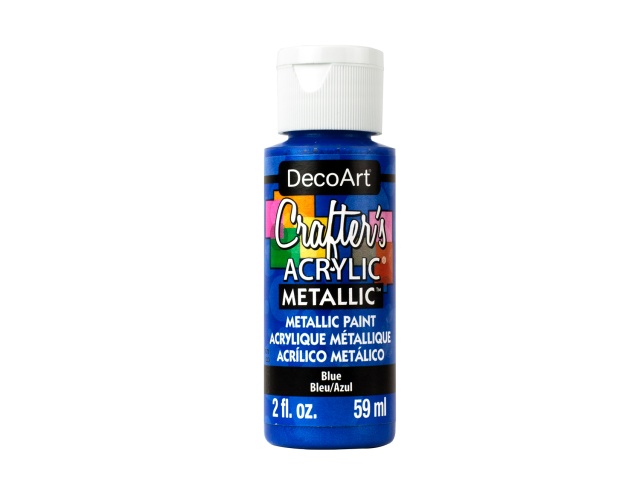 Crafters Acrylic Paint: 2oz Craft & Hobby DCA01-DCA173 A167 Blue Metallic