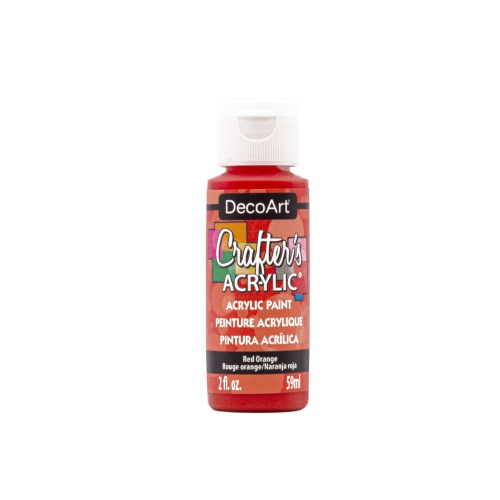Crafters Acrylic Paint: 2oz Craft & Hobby DCA01-DCA173 A171 Red Orange