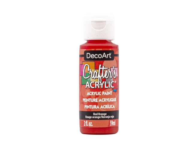 Crafters Acrylic Paint: 2oz Craft & Hobby DCA01-DCA173 A171 Red Orange