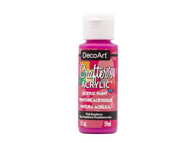 Crafters Acrylic Paint: 2oz Craft & Hobby DCA01-DCA173 A173 Pink Raspberry
