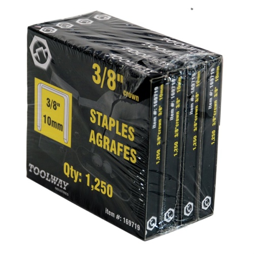Staples 3/8 T50 1250bx 4bx/pk - sold by the individual box