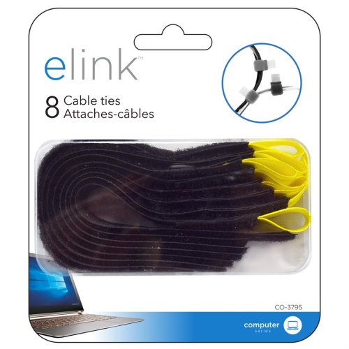 Cable Ties Velcro 6 Pack Black