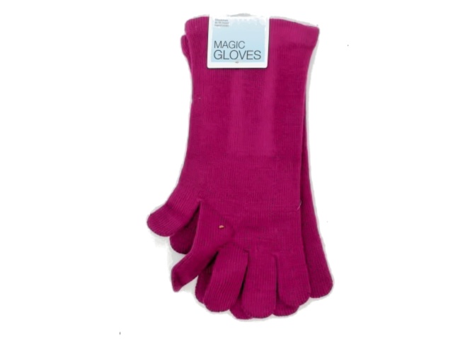 Magic Gloves Ladies Amethyst Purple Extended Wrist One Size