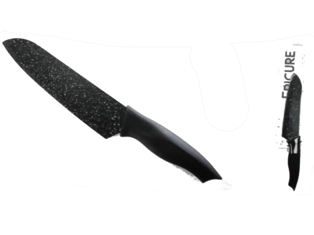 Speckle knife santoku 7 inch black