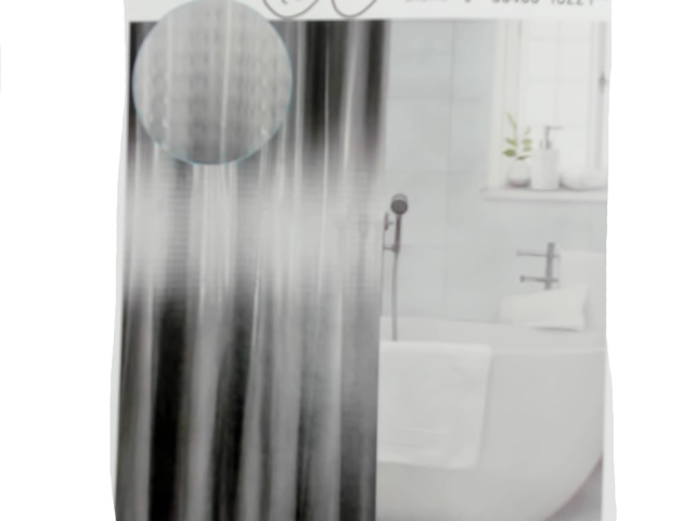 3D ombre shower curtains with metal grommets 70x72inch 178x183cm grey