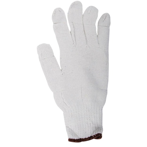 glove cott/knit brown doz (XL)