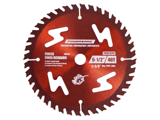 Saw blade contractor 6.5 inch 40 tooth