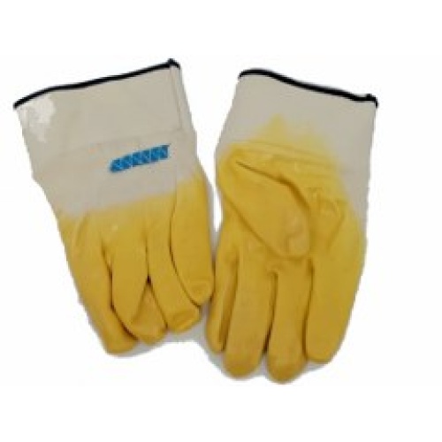 Gloves Rubber Lato-flex Fleece Lined w/Safety Cuff