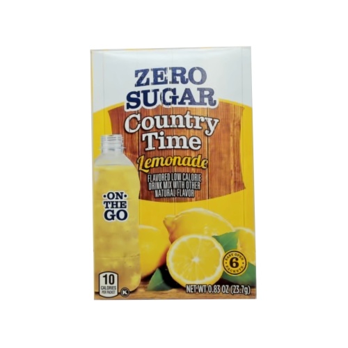 Country Time Drink Mix Lemonade 23.7g. Zero Sugar