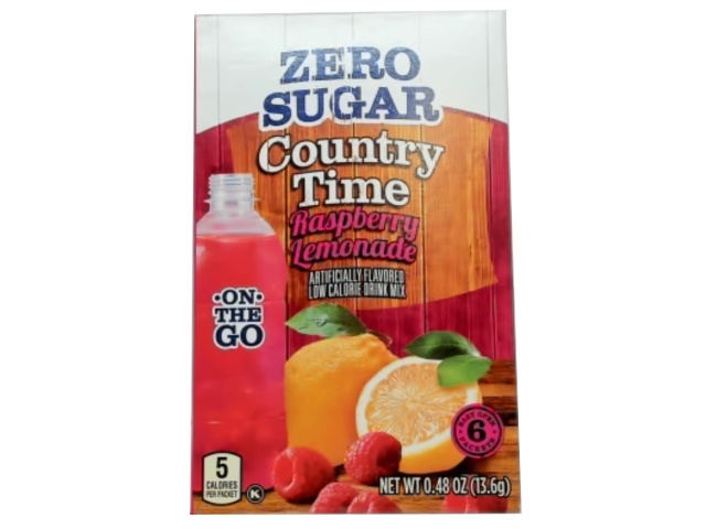 Country Time Drink Mix Raspberry Lemonade 13.6g. Zero Sugar