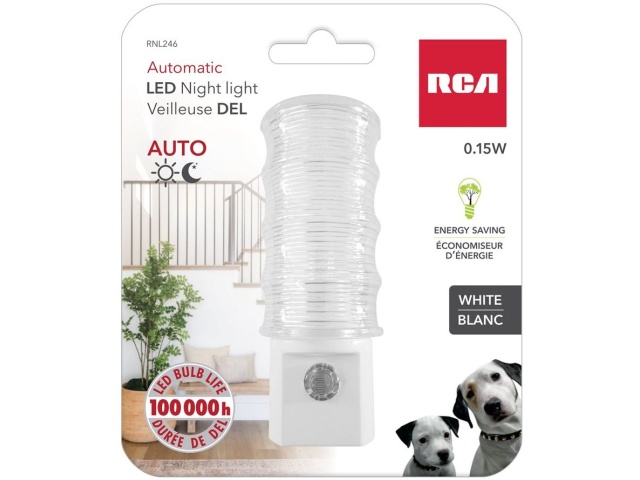 Night Light Auto LED 0.15W White RCA