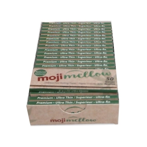Moji Mellow 50pc. Rolling Paper Unbleached Booklet 78x44mm.