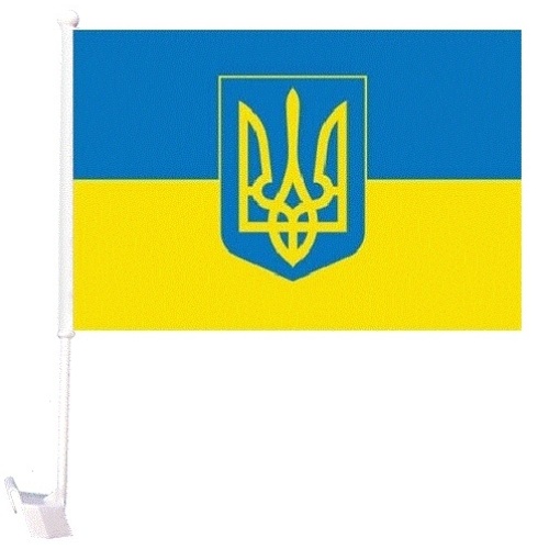 Ukraine car flag