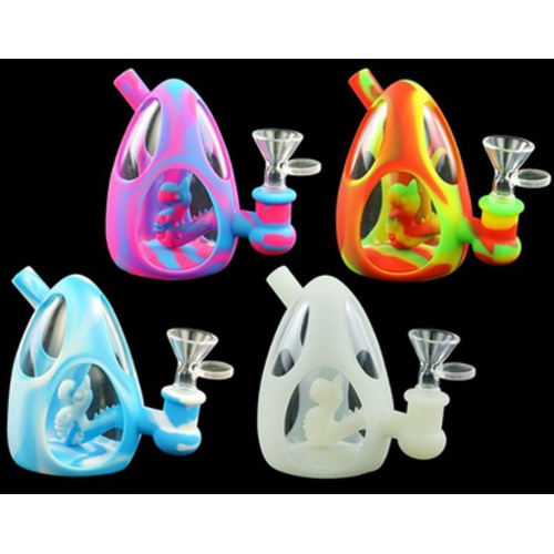 8 Dinosaur Egg Silicone Water Pipe