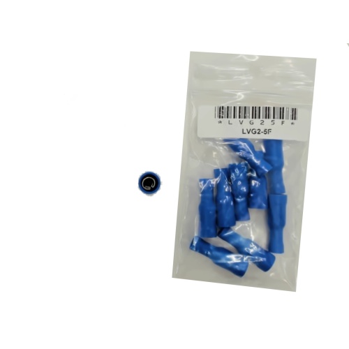 Fully Insulated Female Bullet Stud Size (mm): 5 / 0.195-Blue bag of 10