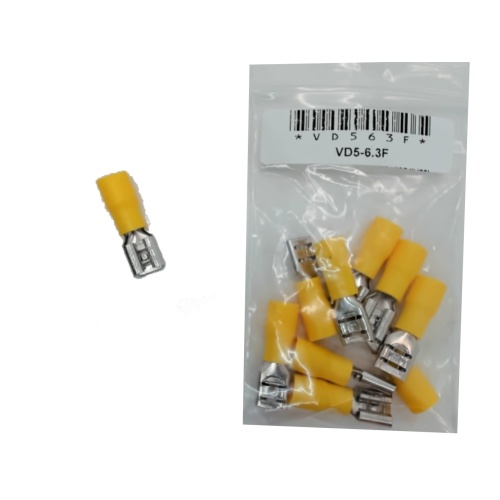 Fully Insulated F Disconnect Crimp Terminal bag of 10