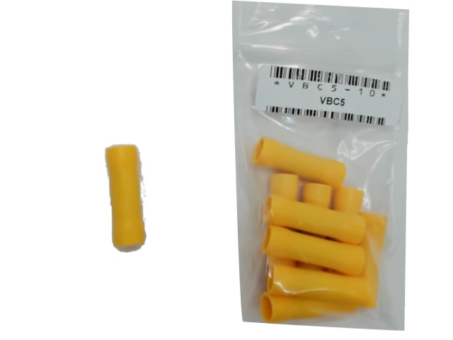 Insulated Butt Splice Crimp Terminal (GA): 12-10 bag of 10