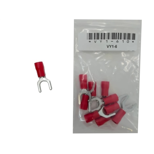 Terminal Insulated Fork Type Stud Size 1/4 bag of 10