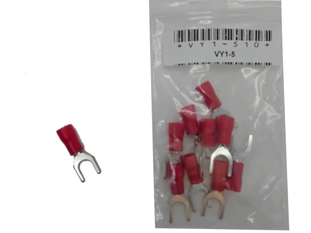 Terminal Insulated Fork Type Stud Size 10 bag of 10