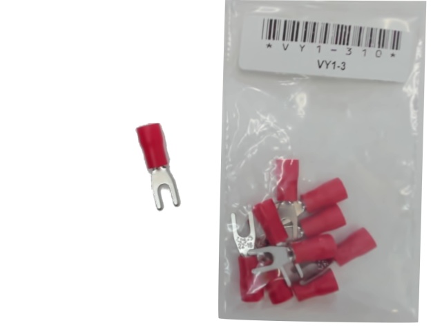 Terminal Insulated Fork Type Stud Size 6 bag of 10