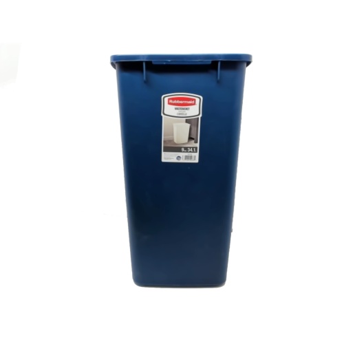 Wastebasket 9 Gallon Blue Rubbermaid