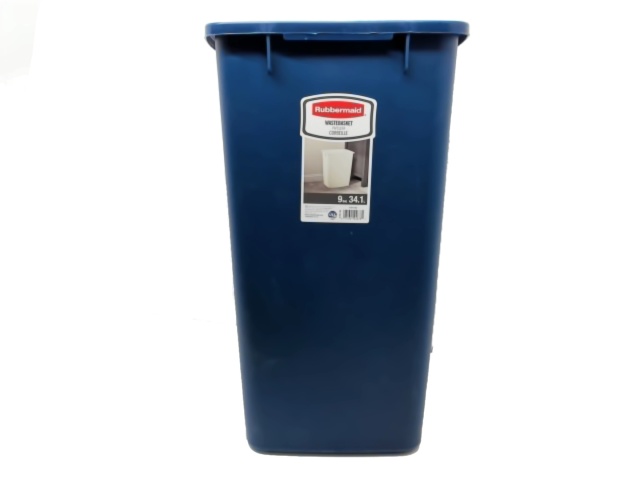 Wastebasket 9 Gallon Blue Rubbermaid