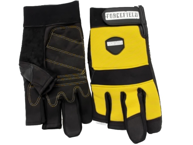 Framer\'s Gloves Medium Size 8 Yellow/Black Forcefield