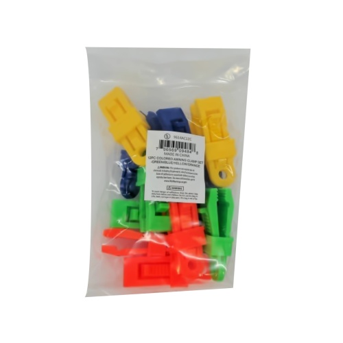 Awning Clamps 12pk. Assorted Colours (or $0.50ea)