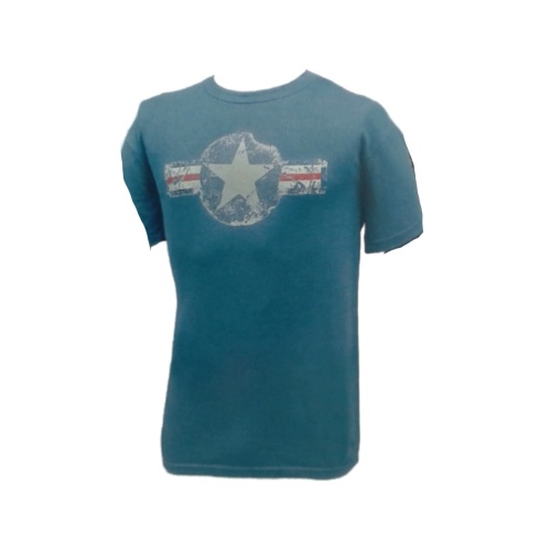 Yonder Blue T-shirt - US army air corp - Medium