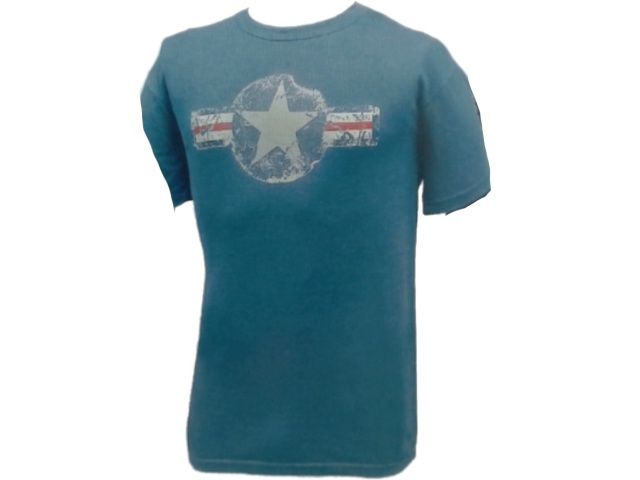 Yonder Blue T-shirt - US army air corp - Medium