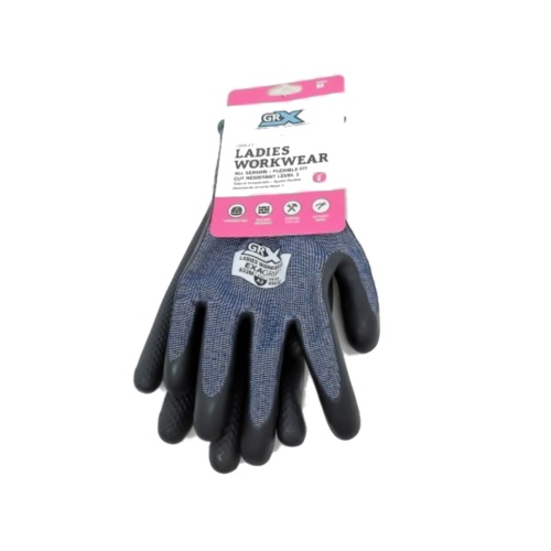 Work Gloves Ladies Medium All Season Flex Fit Cut Level 3 Grx