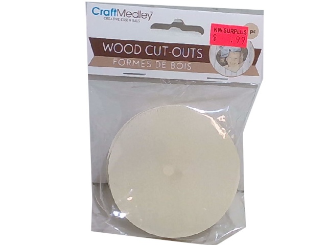 Craftwood Round 6pc. Wood Cut-Outs 7.1cm.